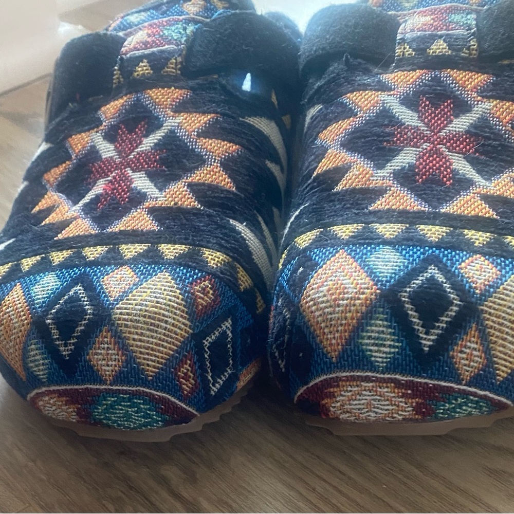 Dirty Laundry Multicolor Patterned Mules - image 11